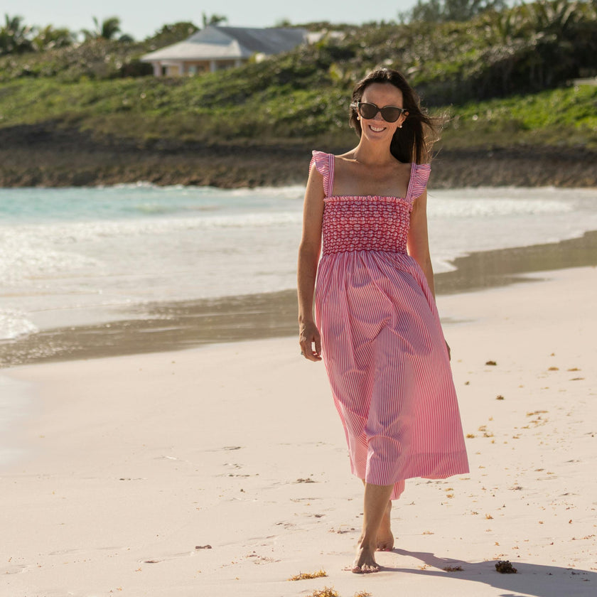 The Kate Dress in Sconset Stripe