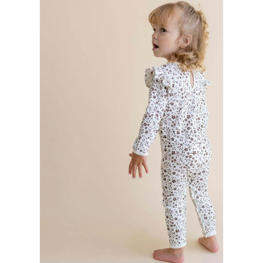 Organic Ruffle Full Sleeve Romper