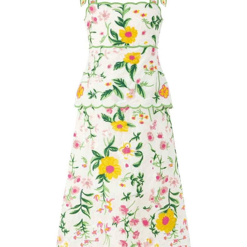 Kaylee Cotton Embroidered Maxi Dress