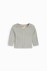 TNS Logo Baby Tee Mid Grey Melange