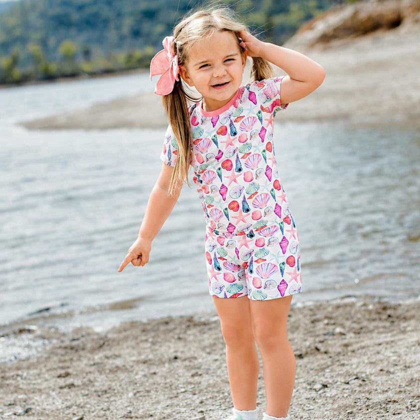 Cute as Shell 2 Piece Shorts Set