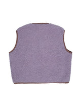 adult merino wool vest - lilac cloud