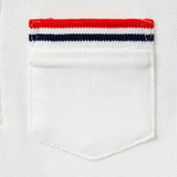 The Stripe Trim Pique Polo, white