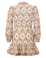 Chelsea Cotton Embroidered Dress, Tan