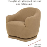 Foy Glider In Boucle In Sand Boucle