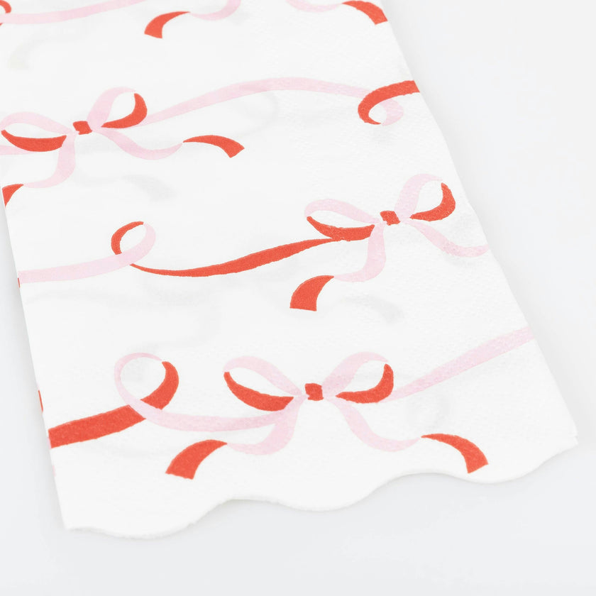 Ribbon Bow Guest Towels
