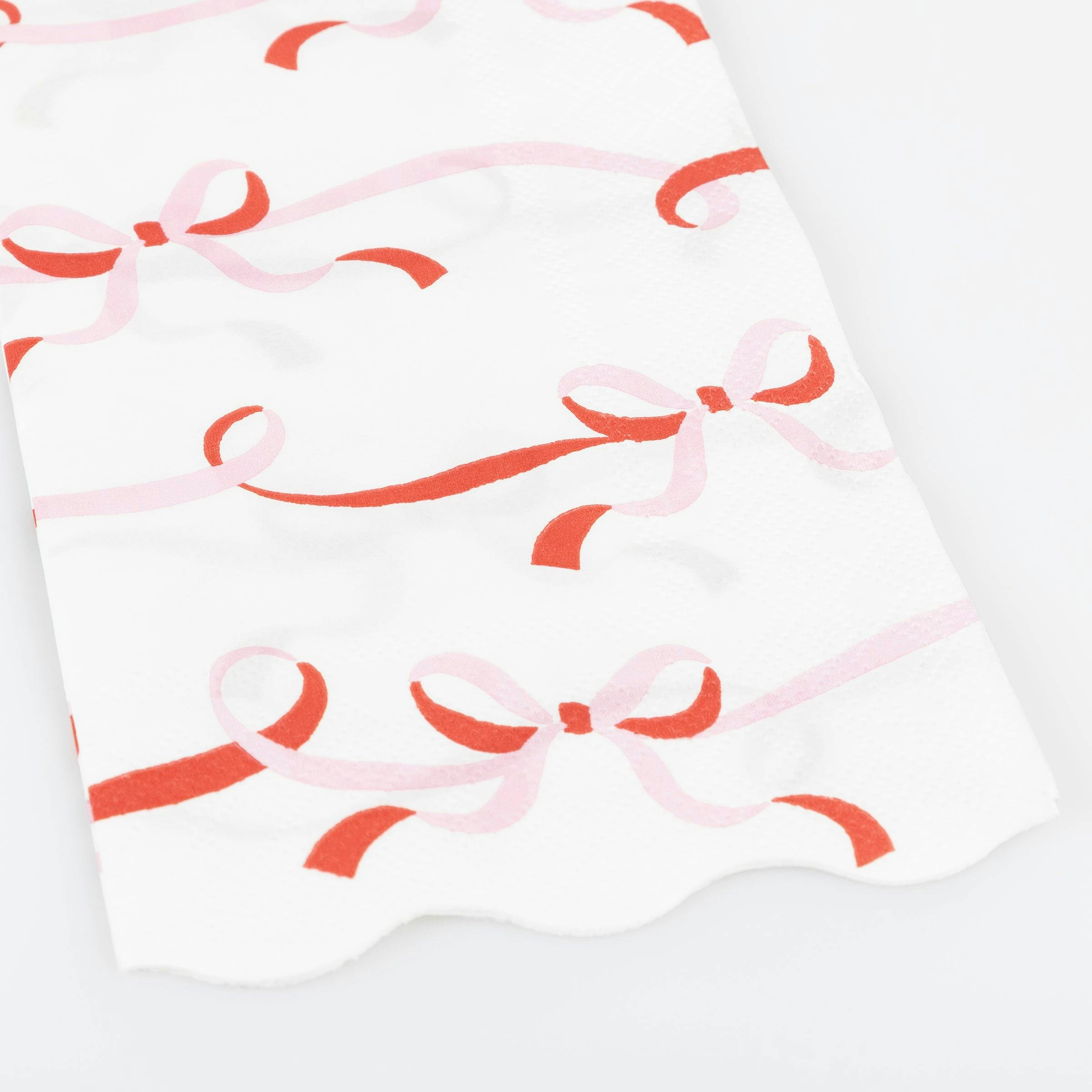 Ribbon Bow Guest Towels