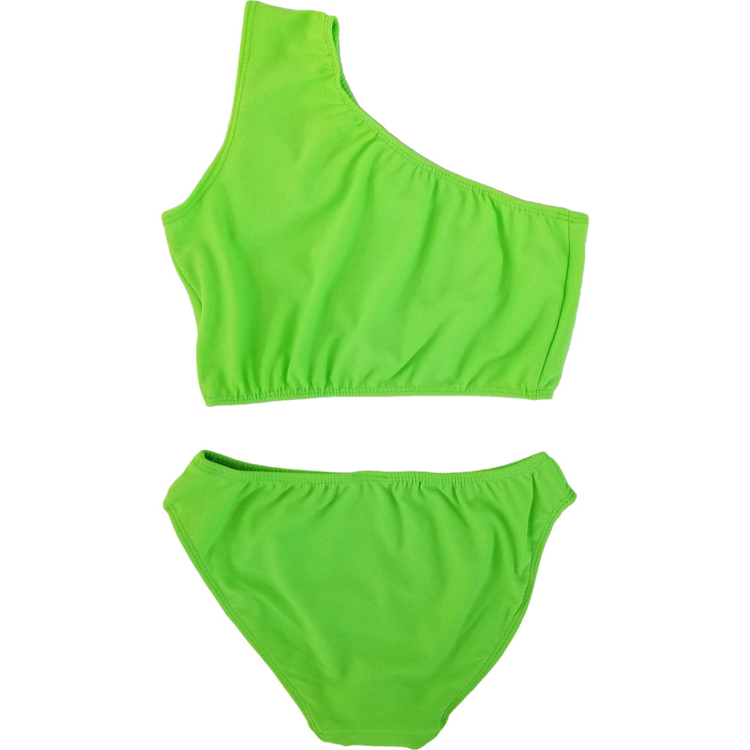 Two Piece One Shoulder Bathing Suit