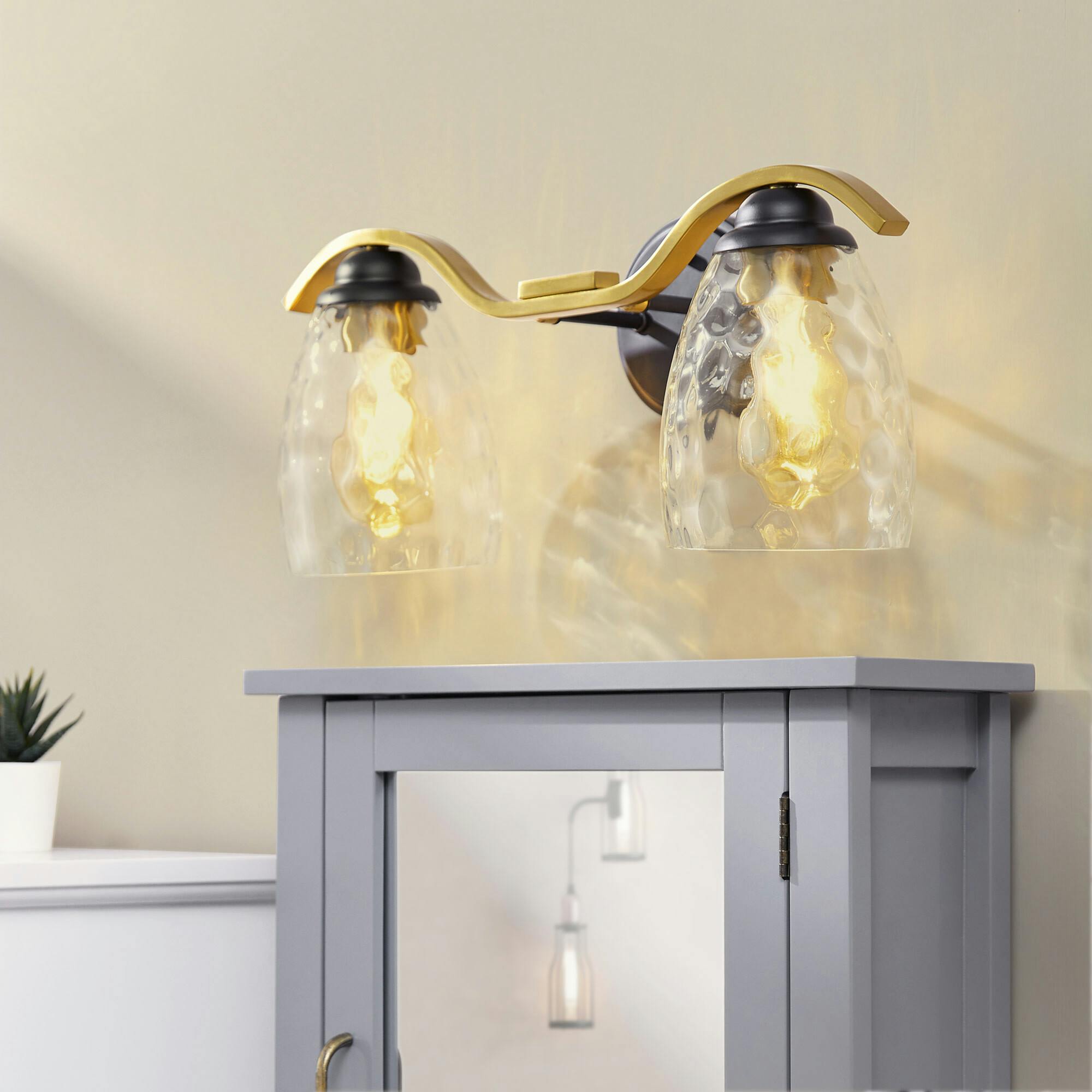 Heidi Dimmable 2-Light Bathroom Vanity Light