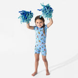 PAW Patrol: Varsity Blue Bamboo Kids Pajama Short Set