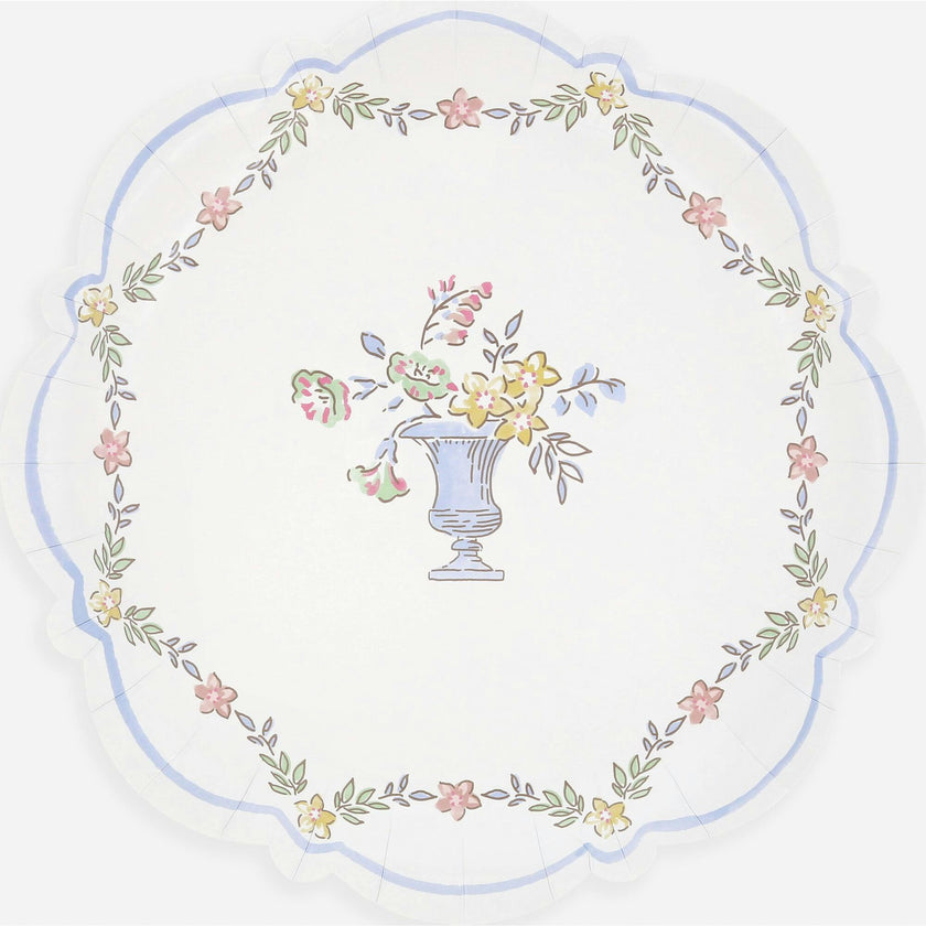 Chintz Border Dinner Plates