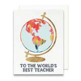 World's Best Teacher Greeting Card