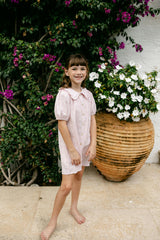 Pippa Dress - Soft Rose Stripe