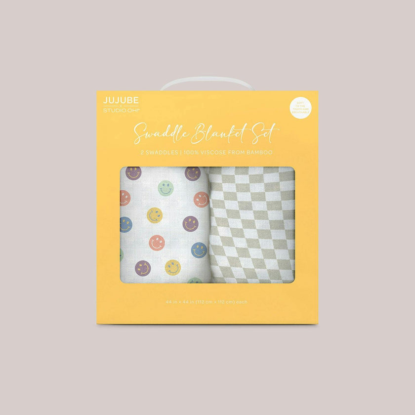 JuJuBe × Studio Oh! Printed Swaddle Blanket Sets