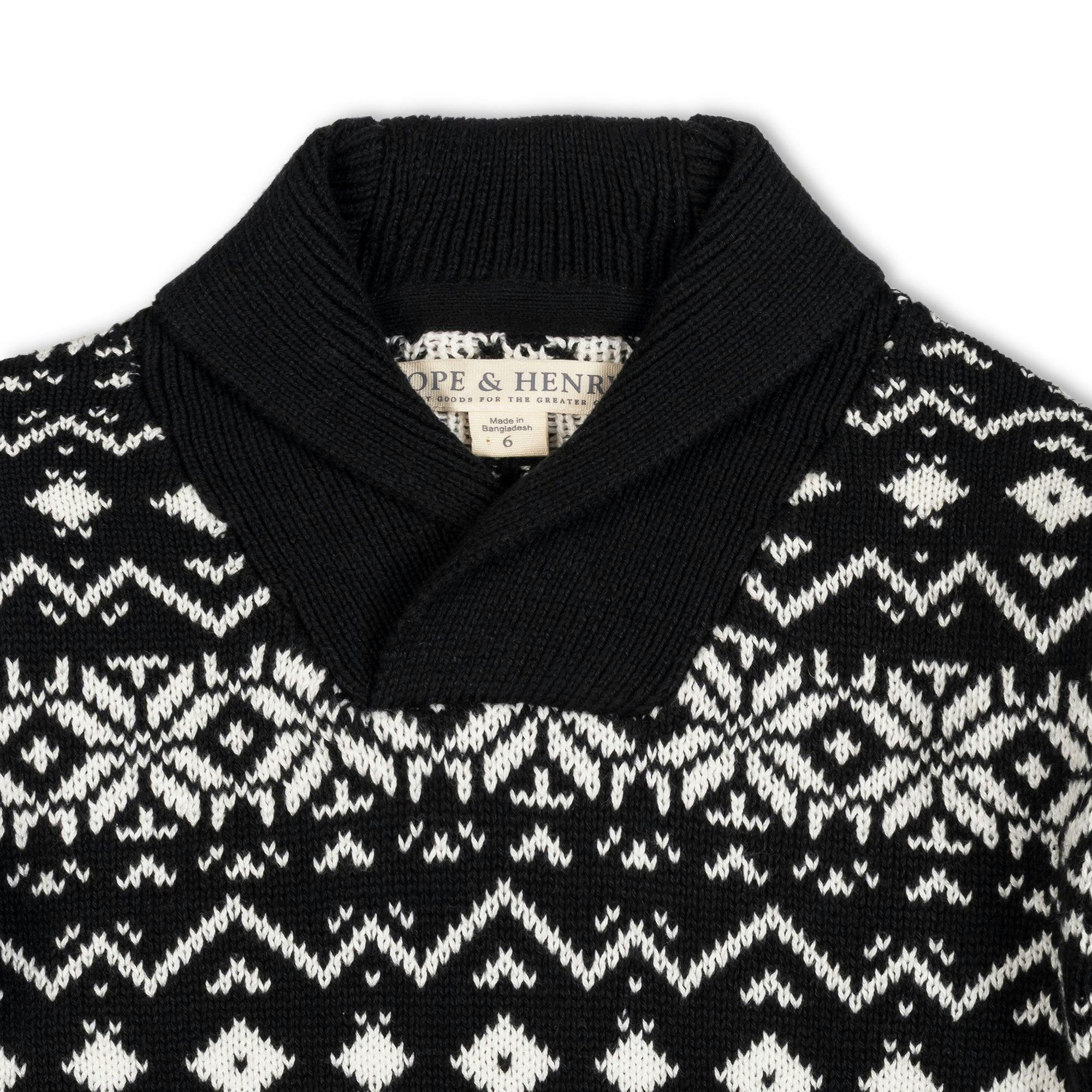 Organic Shawl Collar Sweater