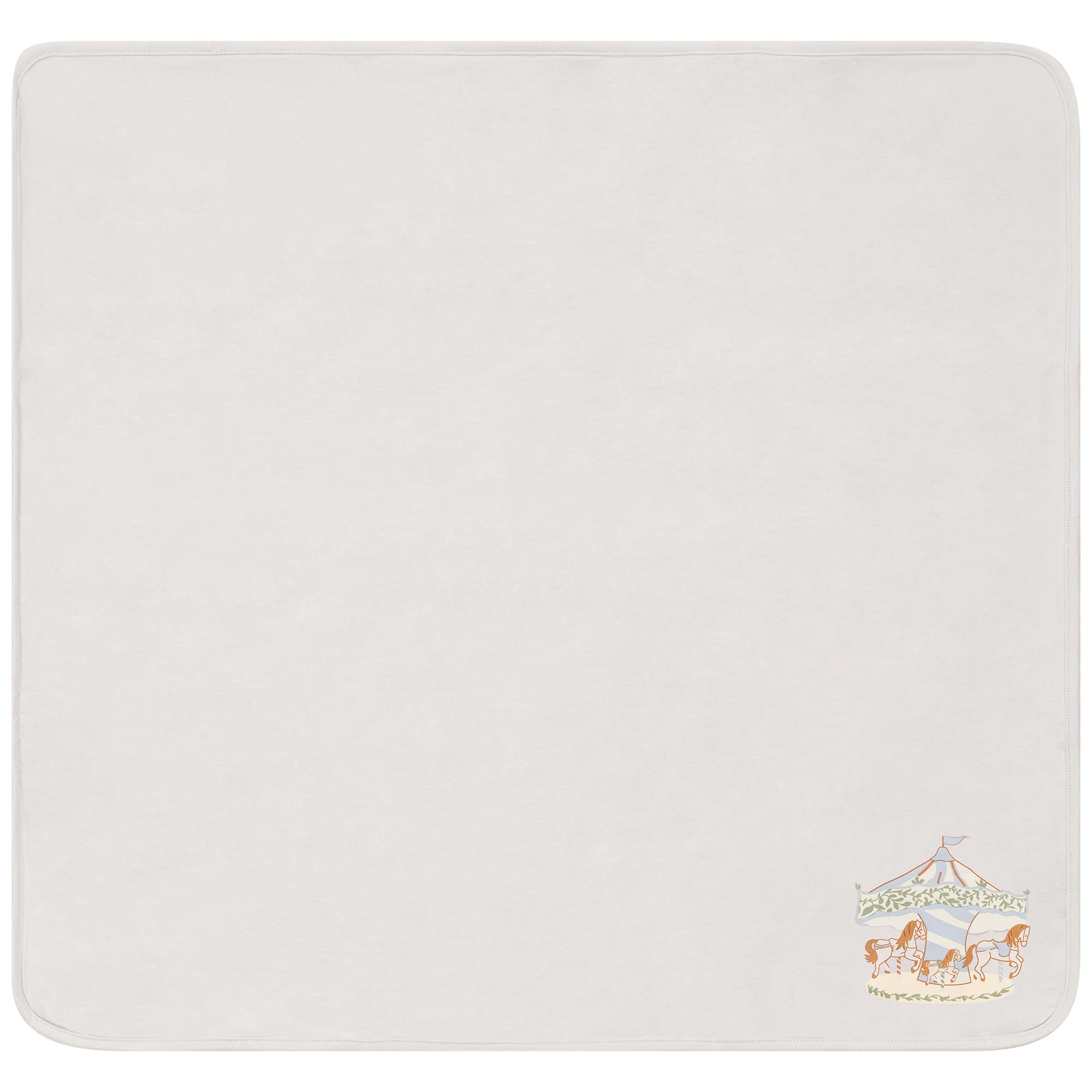 Carousel Print Cotton Blanket