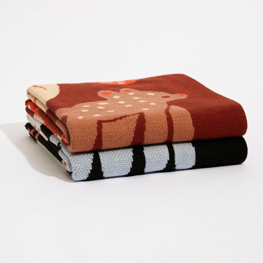 Bow Wow Knit Midi Blanket