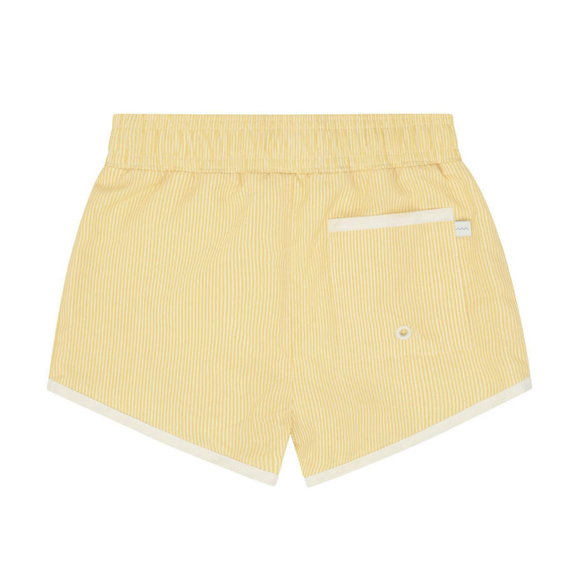 boys buttercream stripe boardie