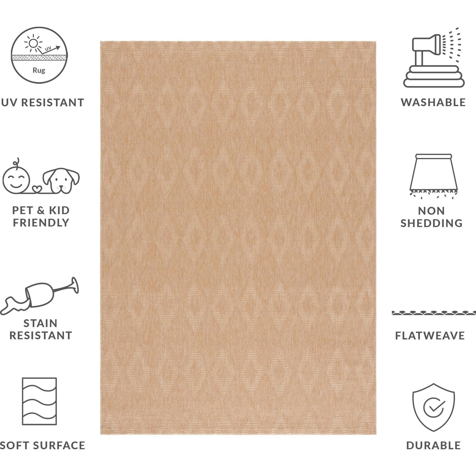 Courtyard August Indoor/Outdoor Rug, Natural
