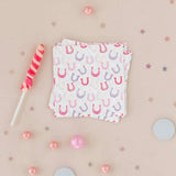 Pastel Rodeo Horseshoe Print Petite Napkins