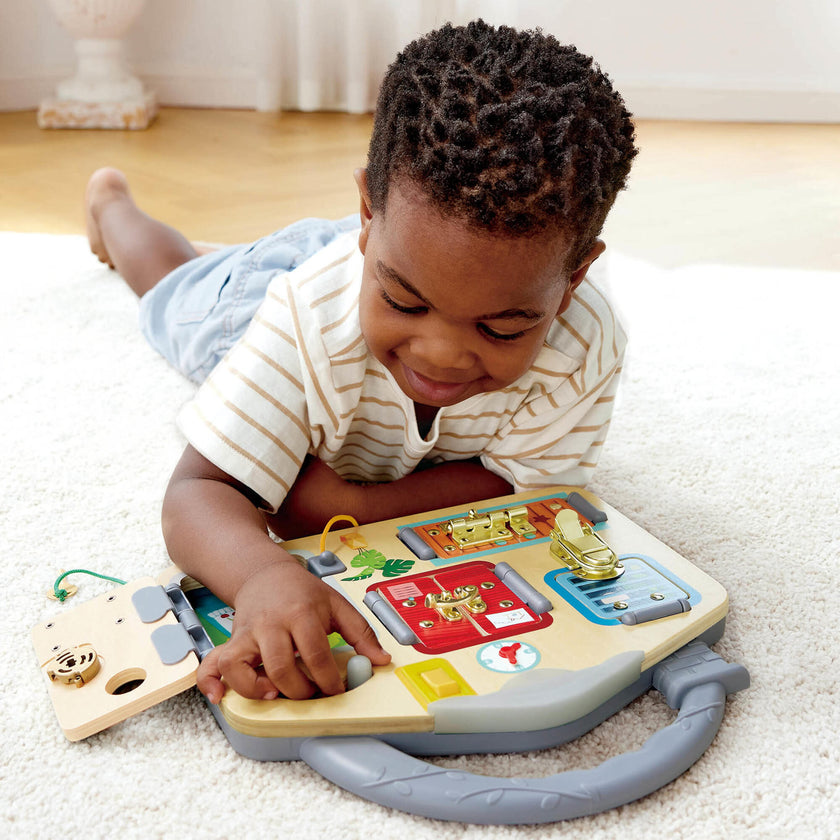 Hape: Lock & Learn Playboard - Moving Parts Toy