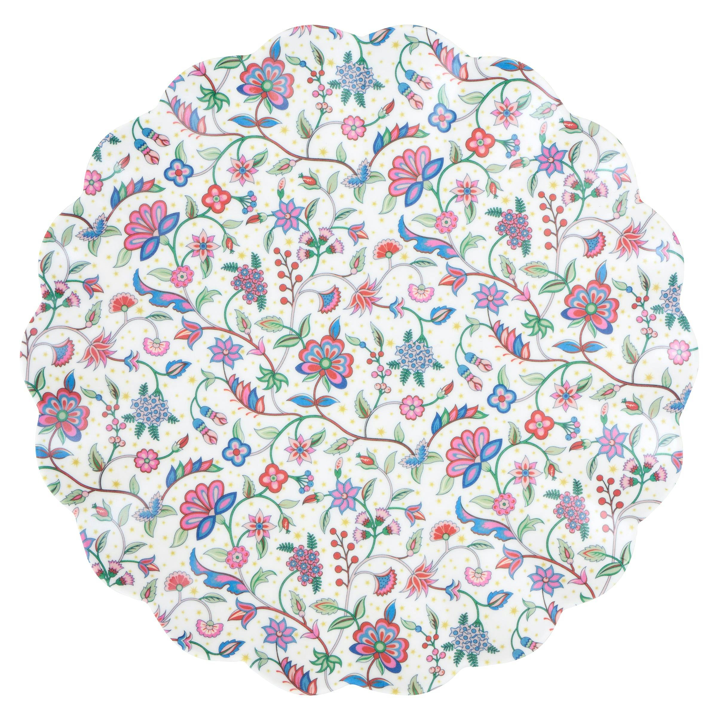 Meri Meri x Liberty Red & Green Reusable Large Plates