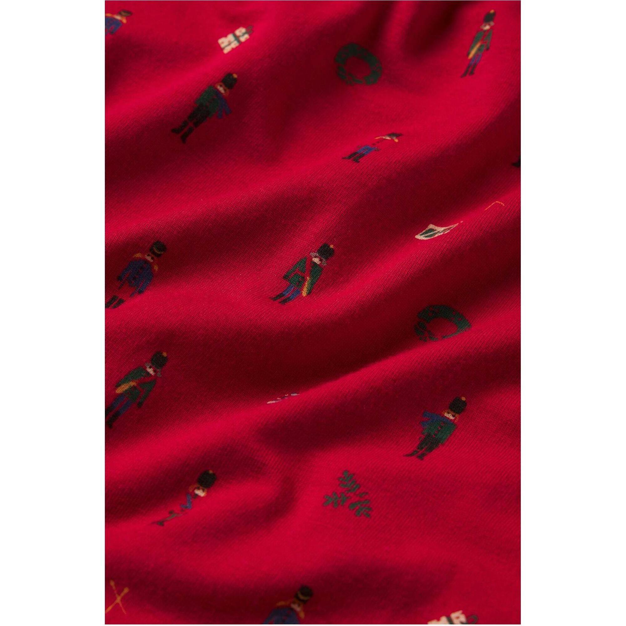 Gisele Printed TENCEL Modal Long PJ Set, Red
