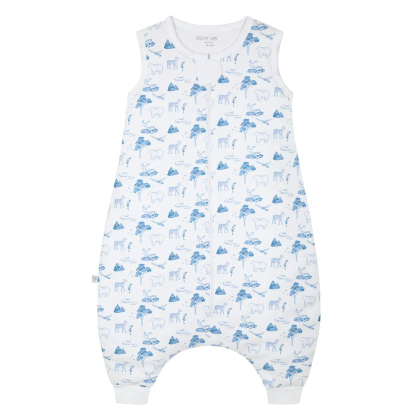 Floral Bunnies Pink Pima Cotton Sleep Sack