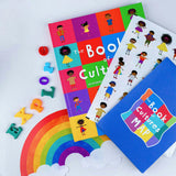 The Book of Cultures with stickers & a map