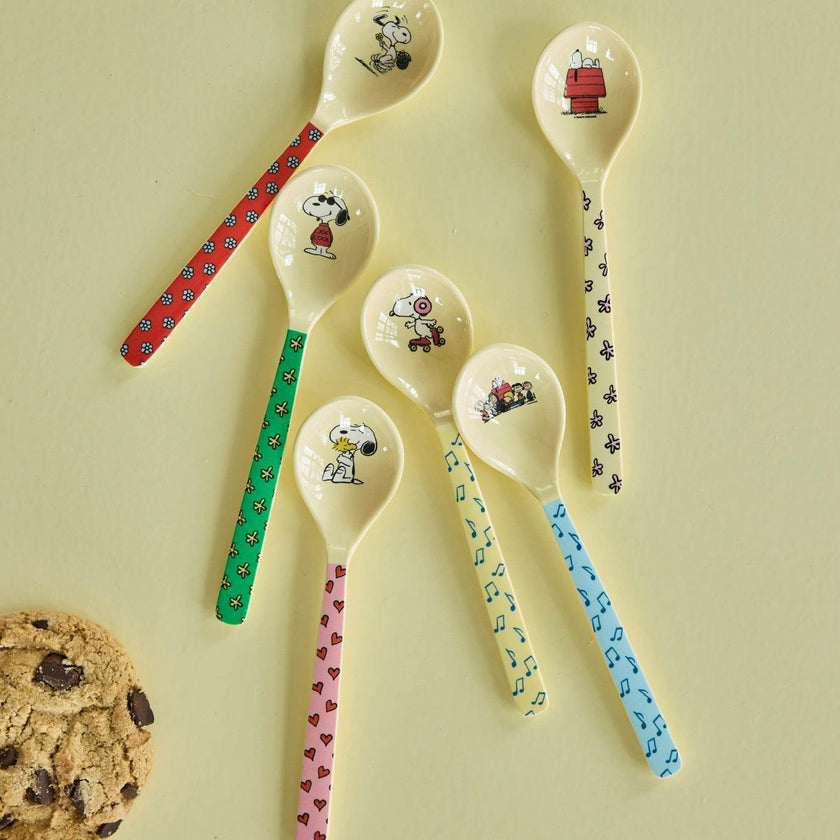 Melamine Teaspoon - Snoopy...Set of 6 Spoons -