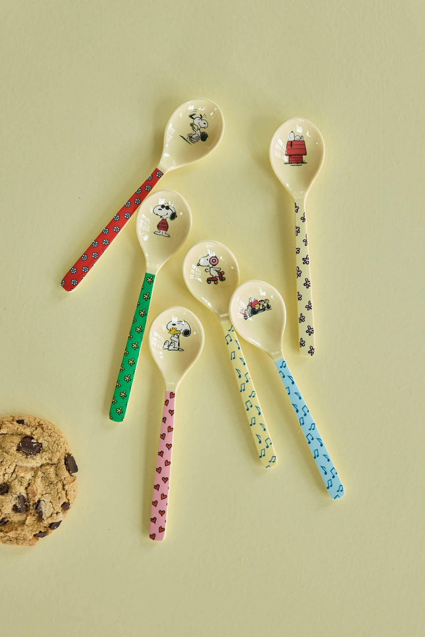 Melamine Teaspoon - Snoopy...Set of 6 Spoons -