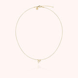 Initial Necklace, 14k Yellow Gold Filled