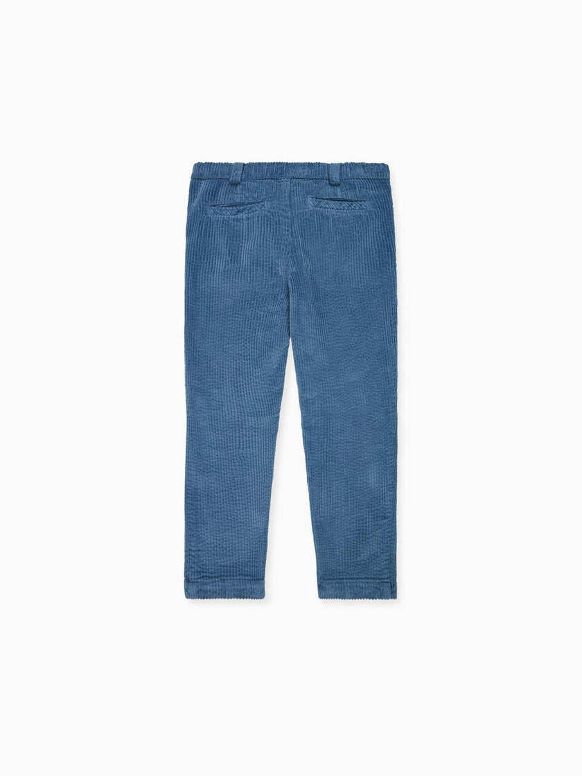 Blue Reinaldo Corduroy Boy Trousers