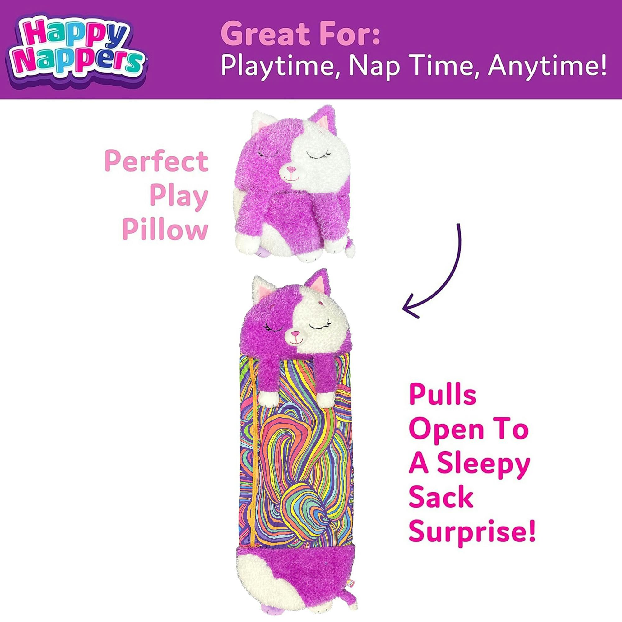 Happy Nappers: S4 Med - Purple & White Cat