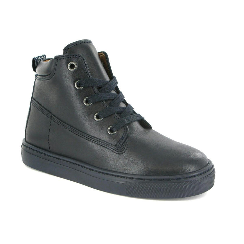 Leather Laces Boot, Dark Blue