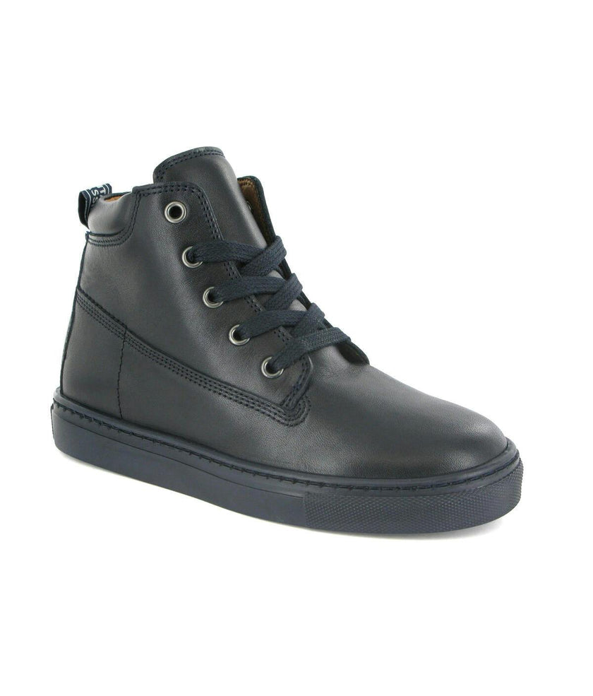 Leather Laces Boot, Dark Blue