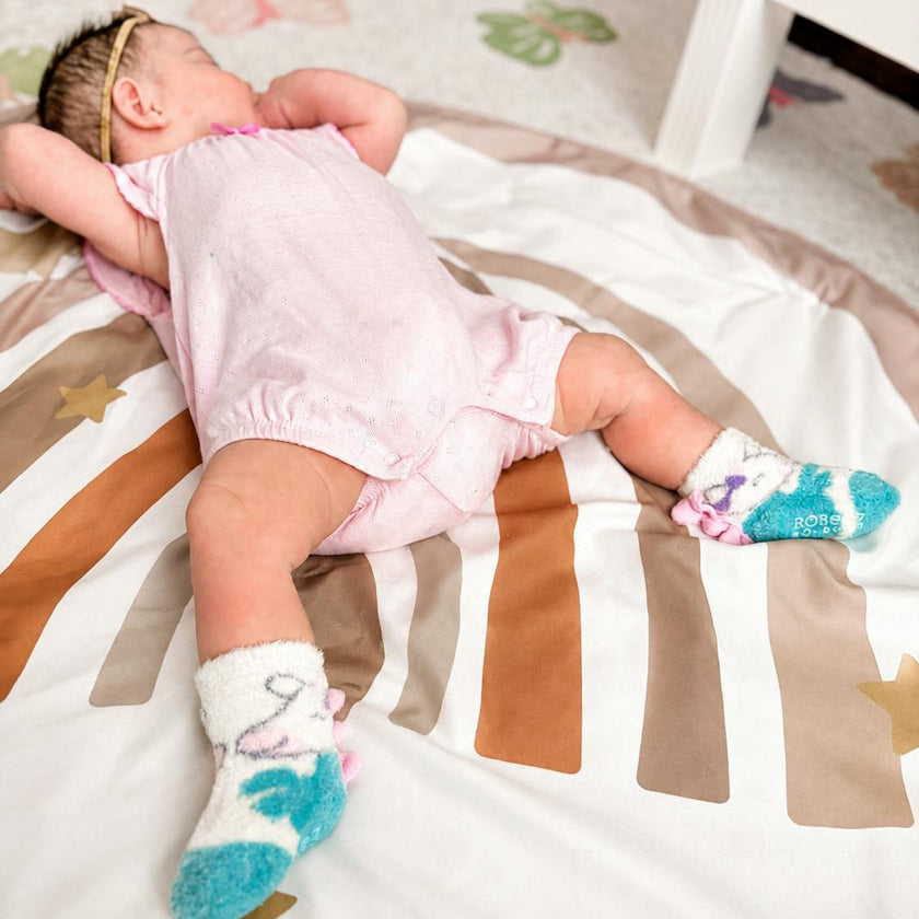 Girl Assorted Pastel Cozy 3pk Infant Hosiery