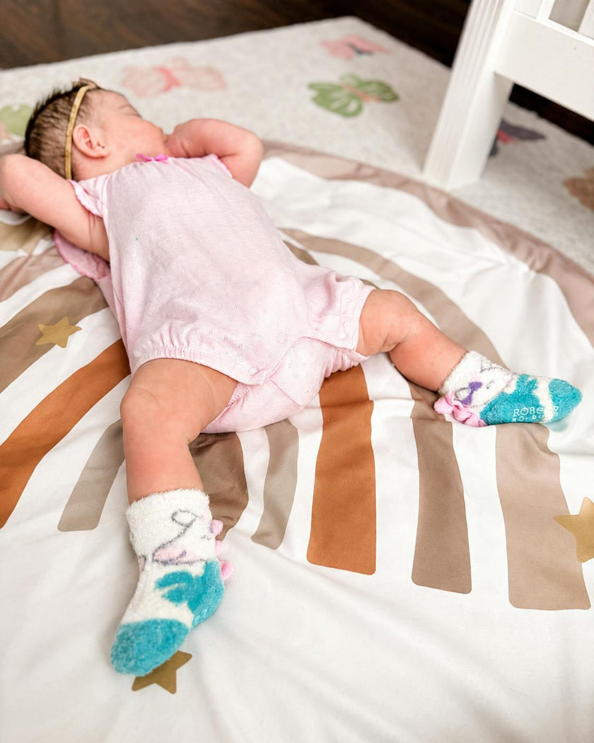Girl Assorted Pastel Cozy 3pk Infant Hosiery