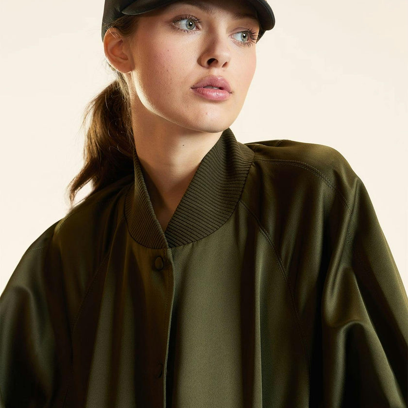 Satin Bomber Jacket