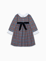 Blue Tartan Aurelia Girl Dress