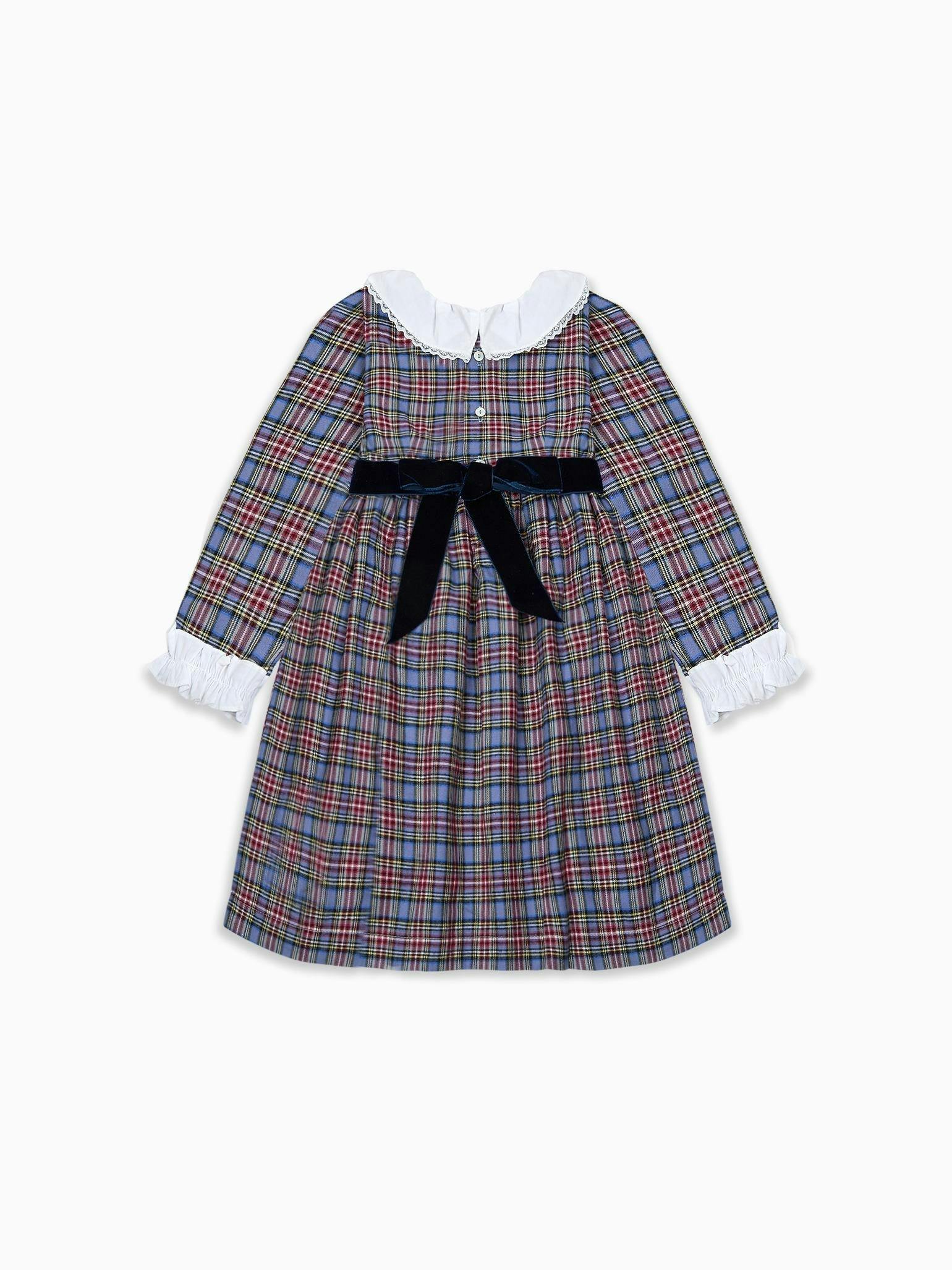Blue Tartan Aurelia Girl Dress