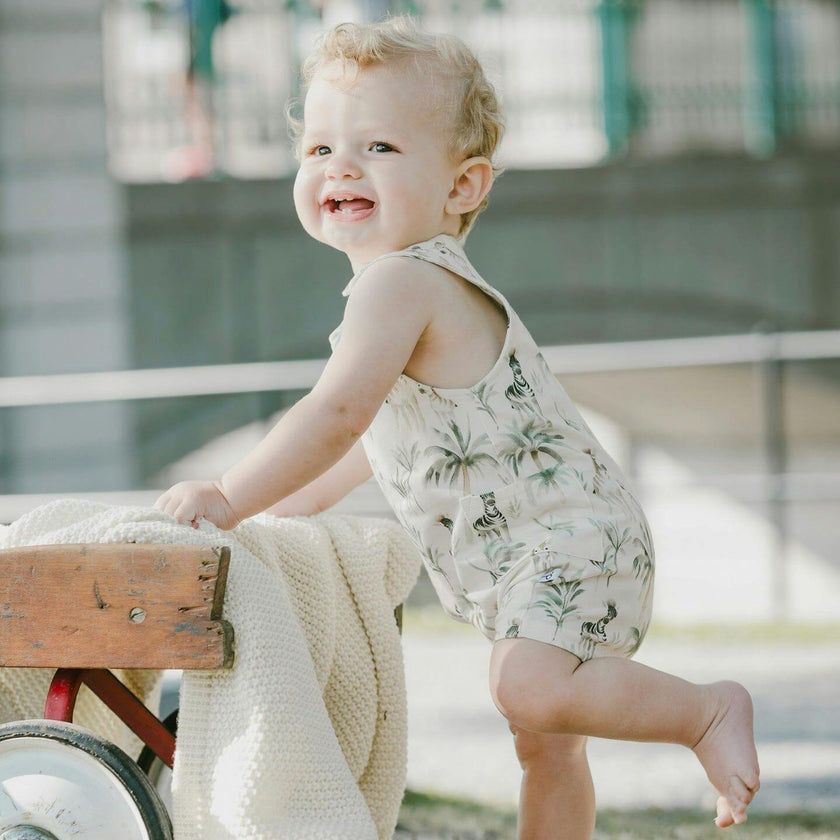 Organic Cotton Jersey Romper