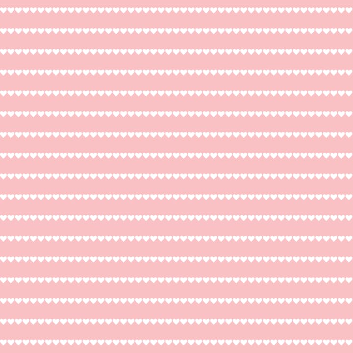 Long Sleeve Puff Sleeve Tee in Pink & White Heart Stripe
