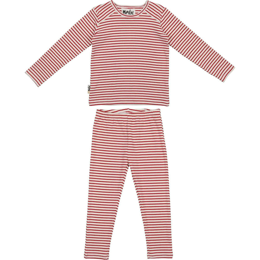 Directional Striped Raglan Sleeve Top & Pant Set