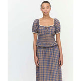 The Paulina Top - Brown Spencer Plaid