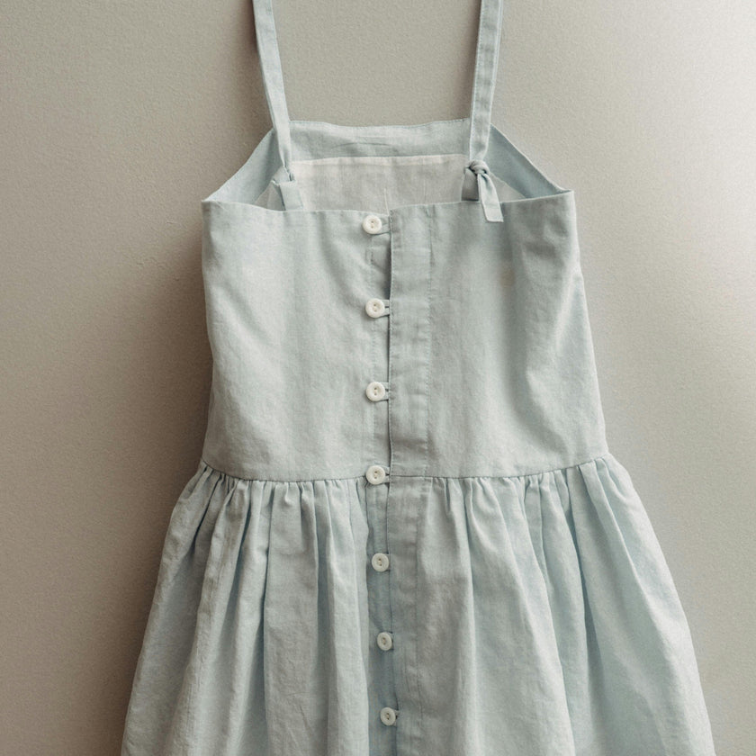Hikari Pintuck Dress | Powder Blue
