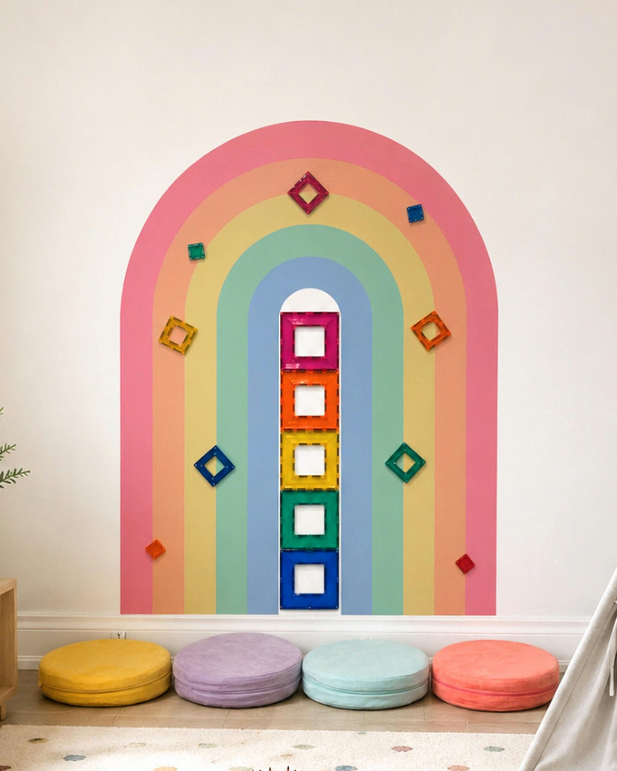 MEGA Magic Playwall - Arch Magnetic Wall Decal for Kids