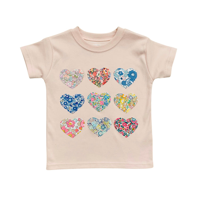 Liberty of London Children's Hearts T-Shirt - Pink