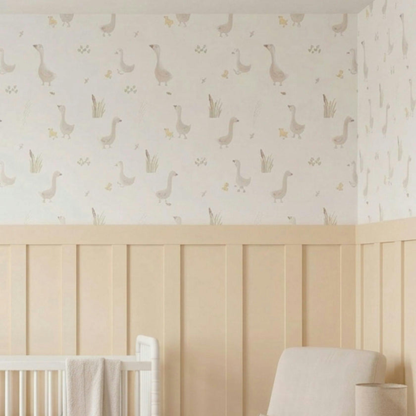 Charlie Goose & Duckling Nursery Wallpaper