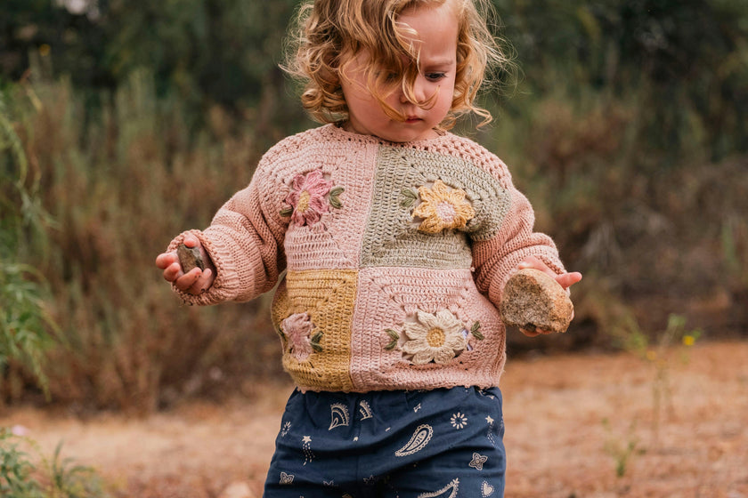 Patchwork Sweater in Meadow Bloom